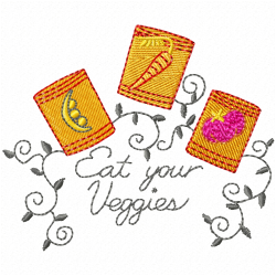 Vegetable Embroidery Design 8